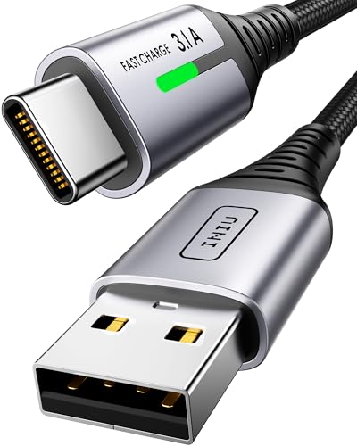 INIU 2m Type C Fast Charging Cable for iPhone 15 Pro, Samsung S25, Pixel 9