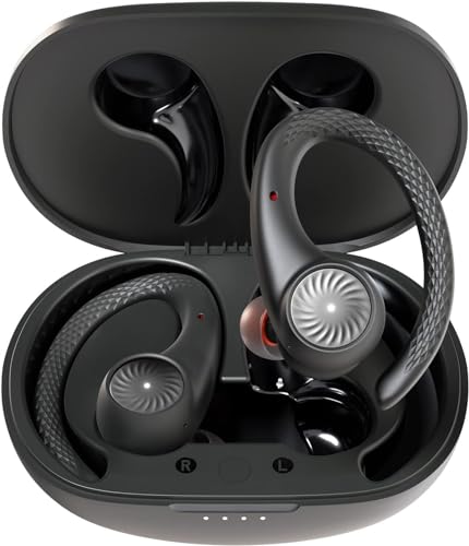Tribit Wireless Sport Earbuds, Bluetooth 5.2, Noise Cancelling, IPX8, Earhooks