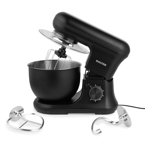 Salter Kitchen Scale & Mixer Set - Digital Baking Scale, 5kg Capacity, Stainless Steel, Kuro Mixer, 6 Speeds, 1200W