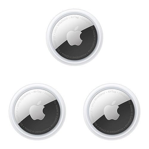Apple AirTag Pack of 3 Bluetooth Tracker for Keys, Bags, and More
