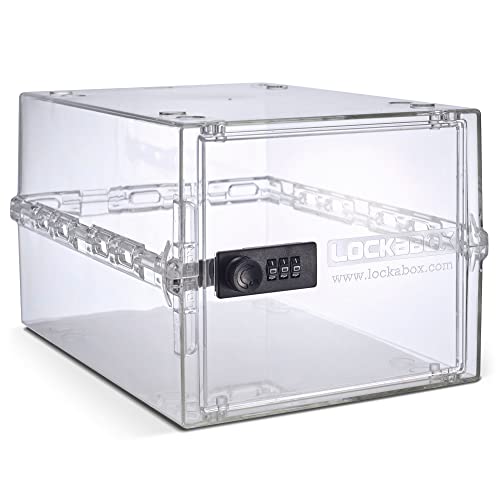 Lockabox One Lockable Storage Box: A4 Size, Combination Lock for Food & Medicine Safety