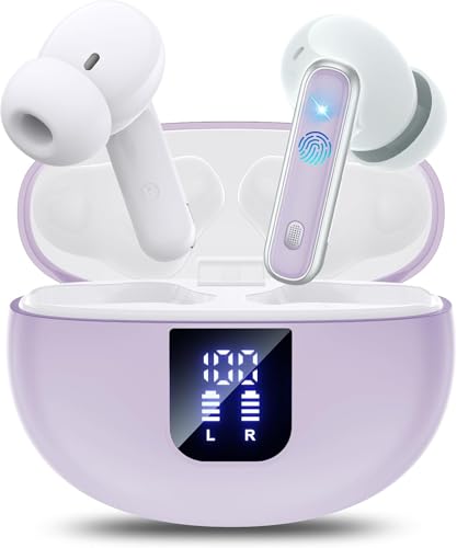 Wireless Headphones with 36H Playtime, LED Display, IP7 Waterproof