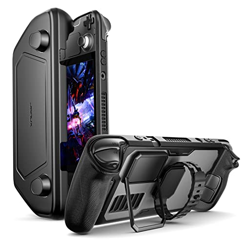 JSAUX Steam Deck ModCase: Protective Cover, Metal Bracket, Strap