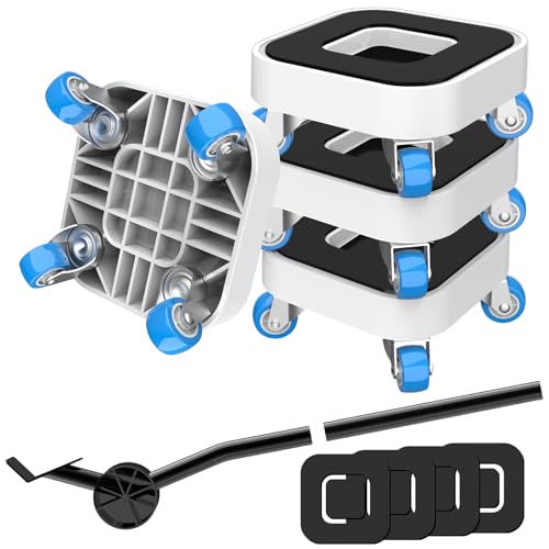 NIUXX Furniture Mover Wheels - Heavy Duty Lifter Sliders - 360° Rotating Transport Roller Dolly Set for Sofa, Bed, Cabinet - 350kg Load