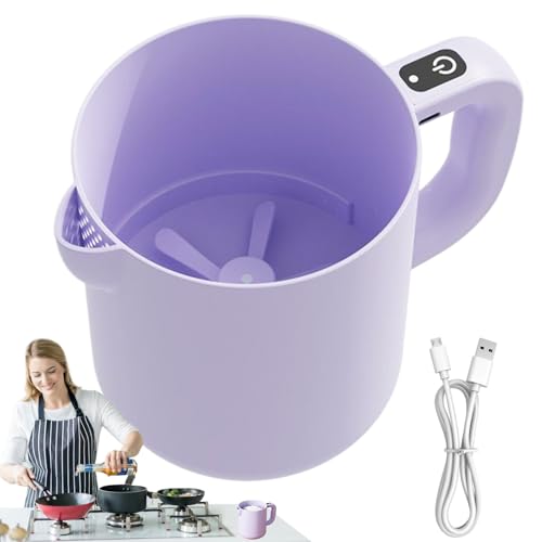 Qoukonao Electric Egg Beater & Rice Washer - Portable 1L Mixing Bowl Filter Machine - Kitchen Gadgets for Baking & Cooking