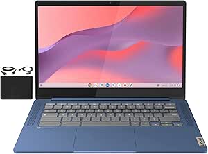 Lenovo Chromebook 14'' FHD Touchscreen Laptop, MediaTek 8-Core, 4GB RAM, 64GB eMMC, WiFi 6, Chrome OS