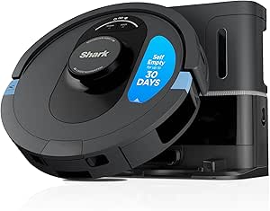 Shark AV2501S AI Robot Vacuum with Matrix Clean, Home Mapping, HEPA Bagless Self Empty Base - Pet Hair, Wifi - Dark Grey