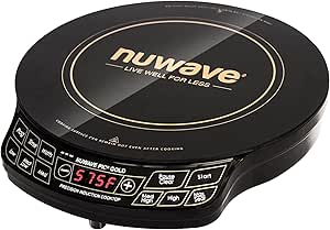 Nuwave Gold Induction Cooktop: Portable & Powerful 8" Coil, 3 Settings, 100-575°F