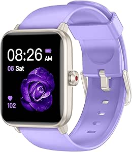Brand Smartwatch: Fitness Tracker, Heart Rate, Blood Oxygen, Sleep Monitor, 1.5" Touchscreen, Android iOS, Swim Waterproof, Pedometer, Women Men