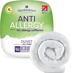 Slumberdown Anti Allergy Double Duvet 10.5 Tog - UK Approved - All Year Round Quilt for Allergy Sufferers