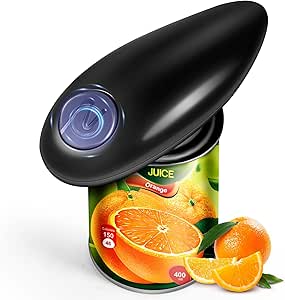 Brand Electric Can Opener: One-Touch Automatic, Safe for Arthritic Hands, Easy Kitchen Use