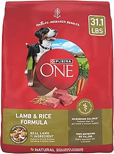 Purina ONE Lamb & Rice Dry Dog Food - Nourishing Formula, 31.1lb