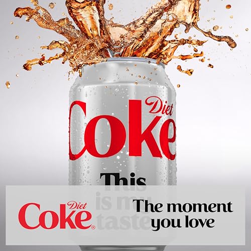 Diet Coke 330ml Can Cola - Pack of 24, Refreshing Soda Drink