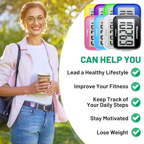NESKLA 3D Pedometer: Simple Step Counter with Large Display