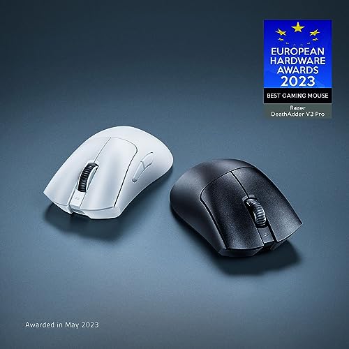 Razer DeathAdder V3 Pro Wireless Gaming Mouse, 63g Lightweight, Focus Pro 30K Sensor, Gen-3 Switches, HyperSpeed - Black