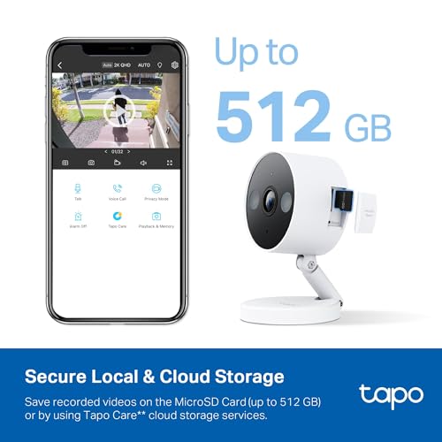 TP-Link 2K QHD Security Camera: Color Night Vision, Person/Pet Detection