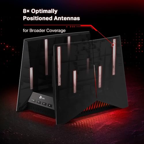 TP-Link Archer GE800 Gaming Router 7 BE19000Mbps Tri-Band WiFi, 10G Ports, Game Panel, USB 3.0, HomeShield