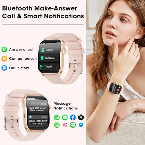 Fitness Smartwatch with Heart Rate Monitor, Call Function, 1.91 inch HD Screen, Sleep Tracker - IP67 Waterproof for Android iOS