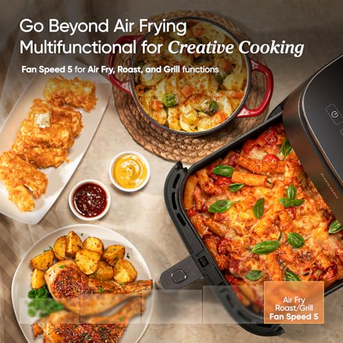 COSORI Air Fryer TurboBlaze 6L: 9 Functions, 5 Fan Speeds, Energy Saving, Quiet, 110+ Recipes