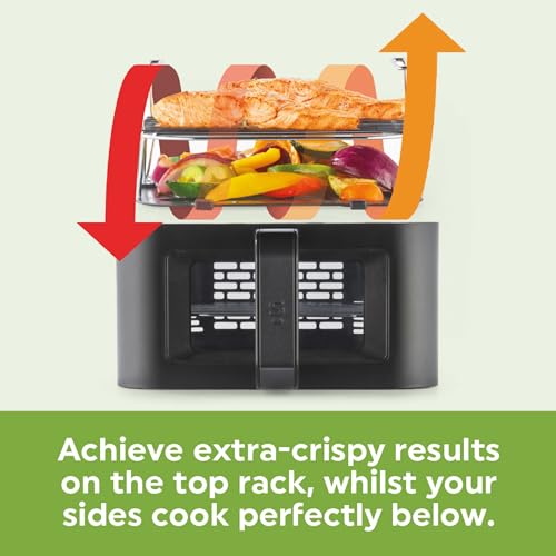 Salter VertiCook Air Fryer: Vertical Double Drawer, XL 9L Capacity, 12 Functions