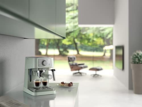 De'Longhi Stilosa EC260.GR Coffee Machine, 15Bar, Cappuccino System, ESE Pods, 1L