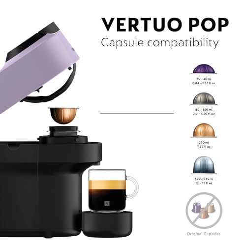 Krups Vertuo Coffee Pod Machine: Lilac, One-Touch Brewing