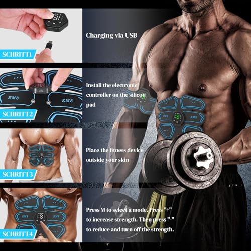 Zarkh EMS Muscle Stimulator: 6 Modes, 19 Intensities, Full Body Trainer