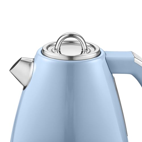 Swan Retro Jug Kettle 1.5L Fast Boil Easy Pour 360ยฐ Base Blue