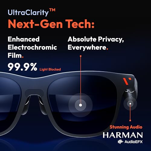 VITURE Pro XR/AR Glasses 135 inch Display, Harman Audio, Immersive XR Experience for iPhone 16/15, Android, PC