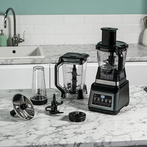 Ninja 3-in-1 Food Processor & Blender, 5 Programs, 1200W