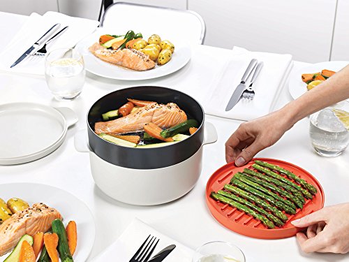 Joseph Joseph Microwave Cooking Set: 2L Pot, Steamer, Griddle, Lid