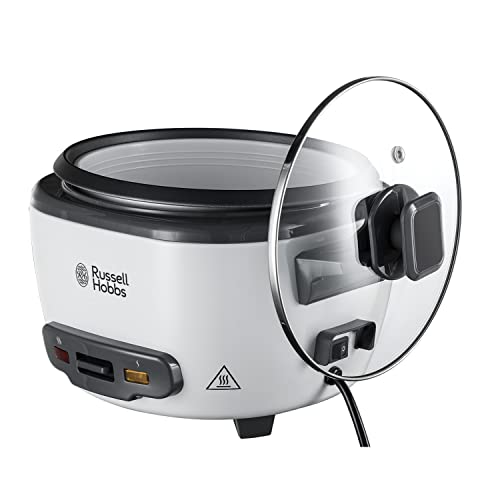 Russell Hobbs Rice Cooker: 2kg, Non-Stick Bowl, Steamer Basket, Energy Saving