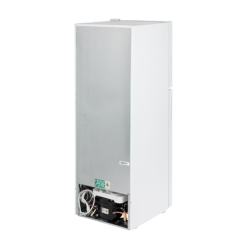 Willow Small Fridge Freezer, 138L, Adjustable Thermostat, Top Mount Slimline, Mark Proof Finish - White