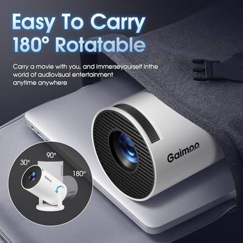 Mini Projector 1080P FHD 4K Support with WiFi & Bluetooth