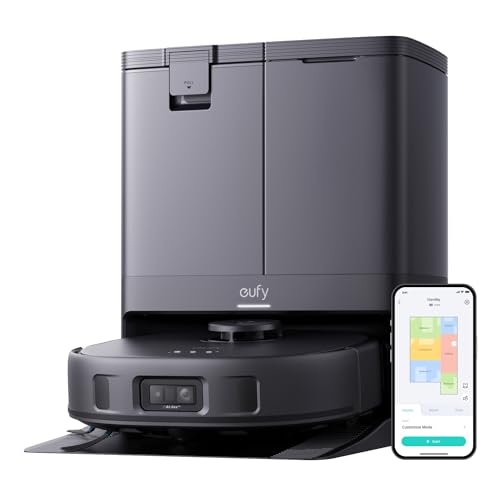 eufy X10 Pro Omni Robot Vacuum Cleaner with Mop, All-in-One Station, Powerful Suction, Dual Mops, AI Obstacle Avoidance