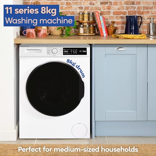 Russell Hobbs 8kg Washing Machine, 1400 rpm, 15 Programs, Eco Tech