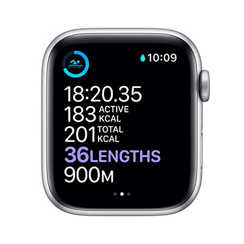 Apple Watch Series 6 44MM GPS Silver Aluminum with White Band