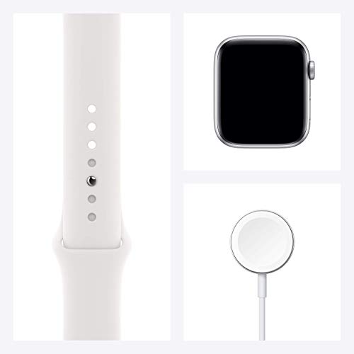 Apple Watch Series 6 44MM GPS Silver Aluminum with White Band