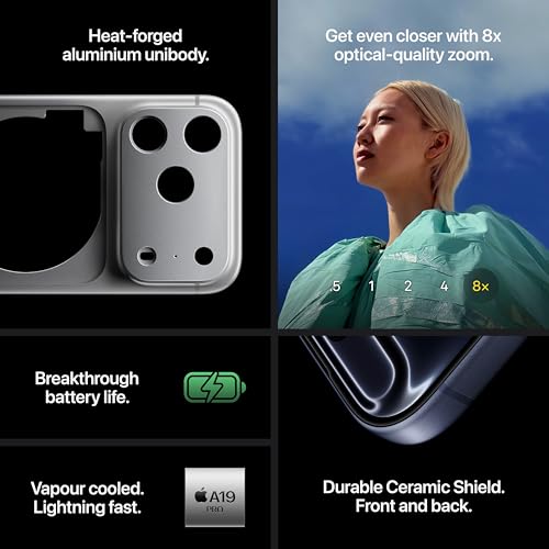 Apple iPhone 17 Pro 1TB: 6.3" ProMotion Display, A19 Pro Chip, Pro Fusion Camera, Cosmic Orange