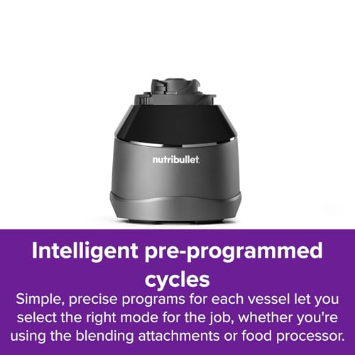 Nutribullet Triple Prep System - Blender, Food Processor & More - Blends Frozen Fruits & Nuts - Smoothies & Juices, Black