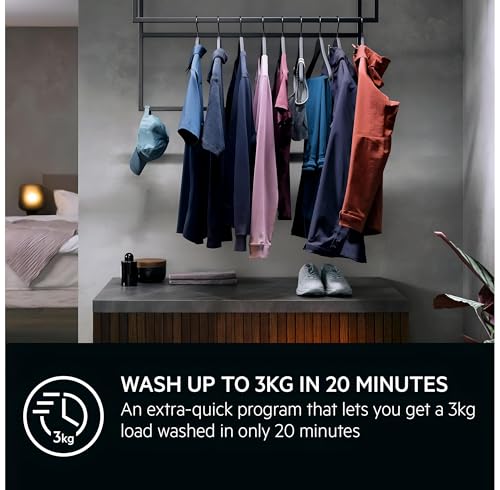 AEG 6000 Series 10Kg Washing Machine: Save 30% on Time, Water, Energy - ProSense Technology, Hygiene Program