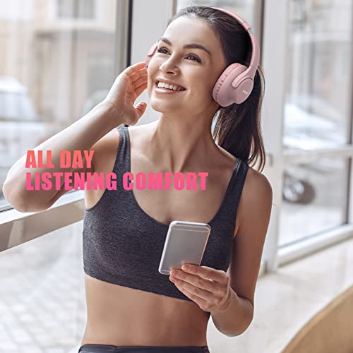 KVIDIO Over Ear Bluetooth Headphones, 65hr Playtime, Deep Bass
