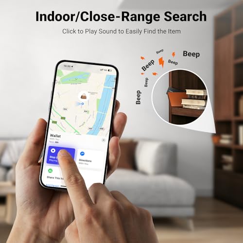 UGREEN Slim Wallet Tracker: 1.7mm Thin, Rechargeable, Apple Find My Compatible, IP68 Waterproof, Bluetooth Card for Wallet