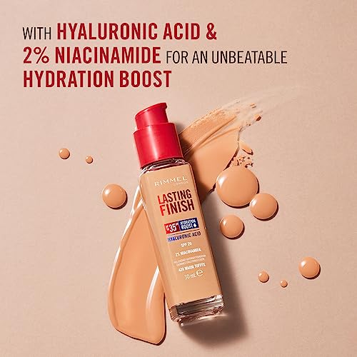 Rimmel 35Hr Foundation Classic Beige, Full Coverage, Hydrating SPF, Vegan