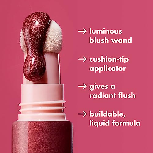 e.l.f. Halo Glow Blush Beauty Wand - Liquid Wand for Radiant Cheeks, Squalane-Infused - Vegan & Cruelty-Free