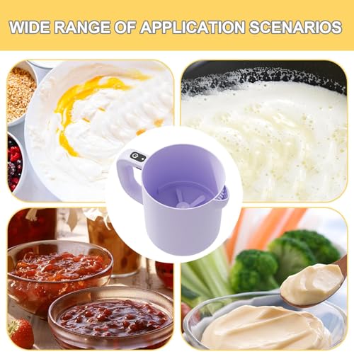 Qoukonao Electric Egg Beater & Rice Washer - Portable 1L Mixing Bowl Filter Machine - Kitchen Gadgets for Baking & Cooking