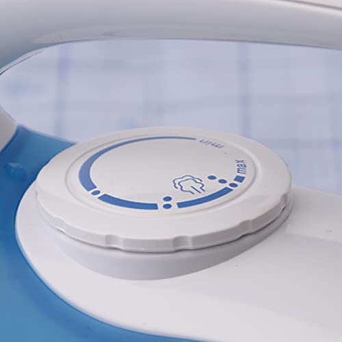 Russell Hobbs Travel Iron: Dual Voltage, Stainless Steel Soleplate, Variable Temp & Steam, Water Spray - Compact Design