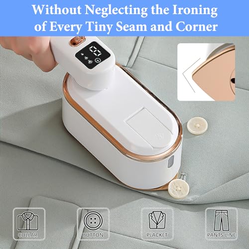 Travel Steamer with LCD Screen, Fast Heat-up 2000W, Portable Handheld Clothes Steamer