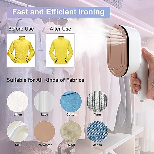 TravelCrisp Steam Iron: Foldable, Ceramic Soleplate, Fast Heat-Up