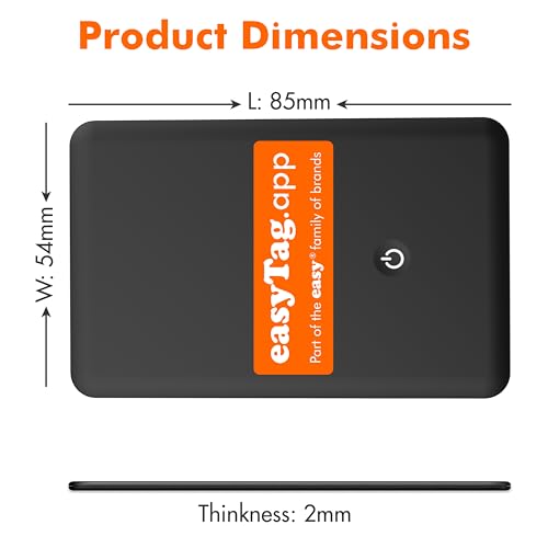 Samsung easyTag Card Tracker - Slim Global Tracking Smart Tag for Wallets, Bags, Luggage - Rechargeable, SmartThings Compatible